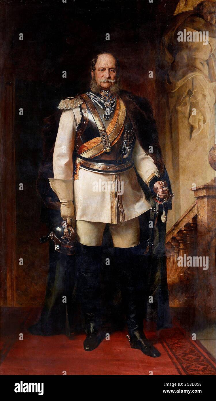 Porträt Kaiser Wilhelms I. (1797-1888) von Gustav Richter (1823-1884), Öl auf Leinwand, 1877 Stockfoto