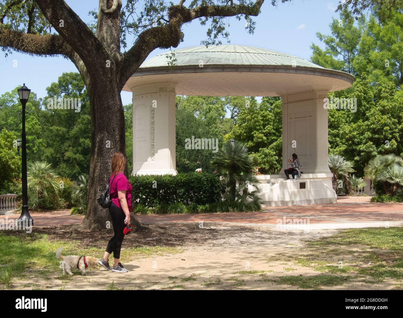 Newman Bandstand im Audubon Park, New Orleans. Stockfoto