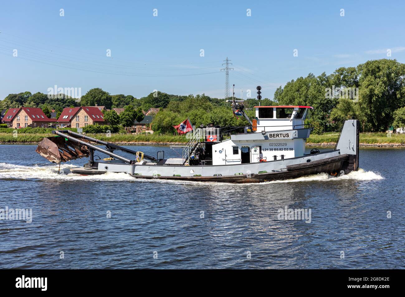 Bettwaage BERTUS im Nord-Ostsee-Kanal Stockfoto