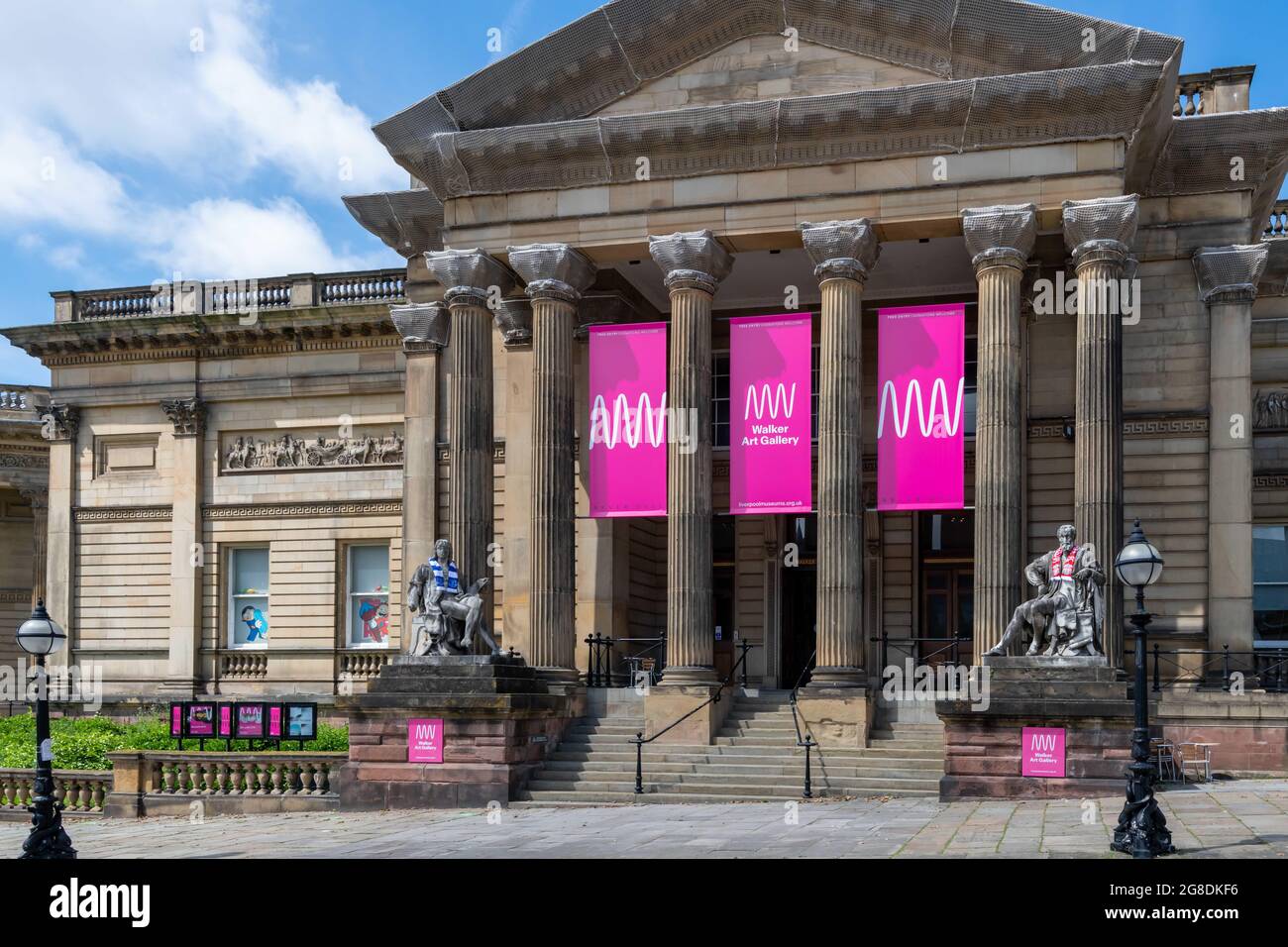 Liverpool Heritage Sites. Walker Art Gallery im Kulturviertel. Stockfoto