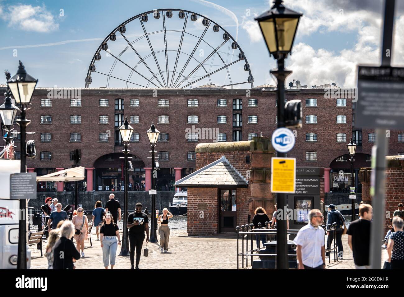 Liverpool Heritage Sites. Albert Dock. Stockfoto