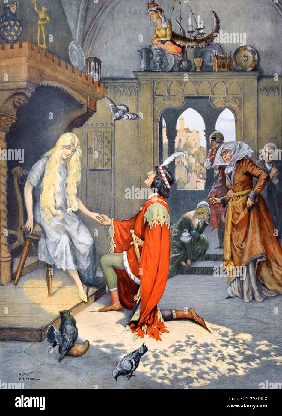 Cinderella Poster - Hans Printz, 1905 Stockfoto