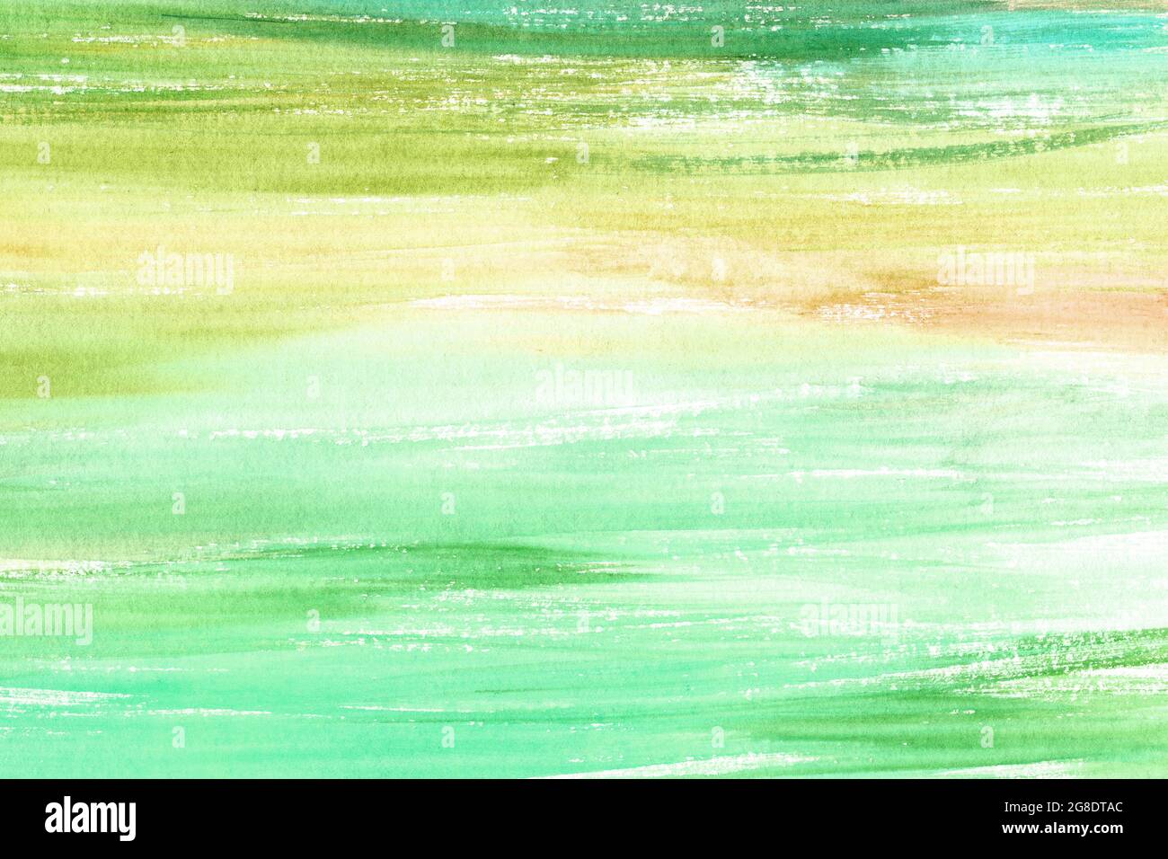 Abstrakter Aquarell grüner Hintergrund Stockfoto