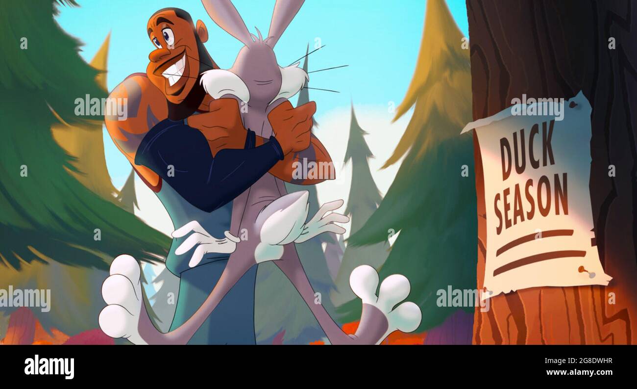 Space Jam: A New Legacy ist ein amerikanischer Live-Action-/animierter Sport-Comedy-Film aus dem Jahr 2021 unter der Regie von Malcolm D. Lee, der als eigenständige Fortsetzung von Space Jam (1996) dient. Dieses Foto ist ausschließlich für redaktionelle Zwecke bestimmt und unterliegt dem Urheberrecht des Filmunternehmens und/oder des Fotografen, der vom Film- oder Produktionsunternehmen beauftragt wurde, und kann nur von Publikationen im Zusammenhang mit der Bewerbung des oben genannten Films reproduziert werden. Eine obligatorische Gutschrift an das Filmunternehmen ist erforderlich. Der Fotograf sollte auch bei Bekanntwerden des Fotos gutgeschrieben werden. Stockfoto