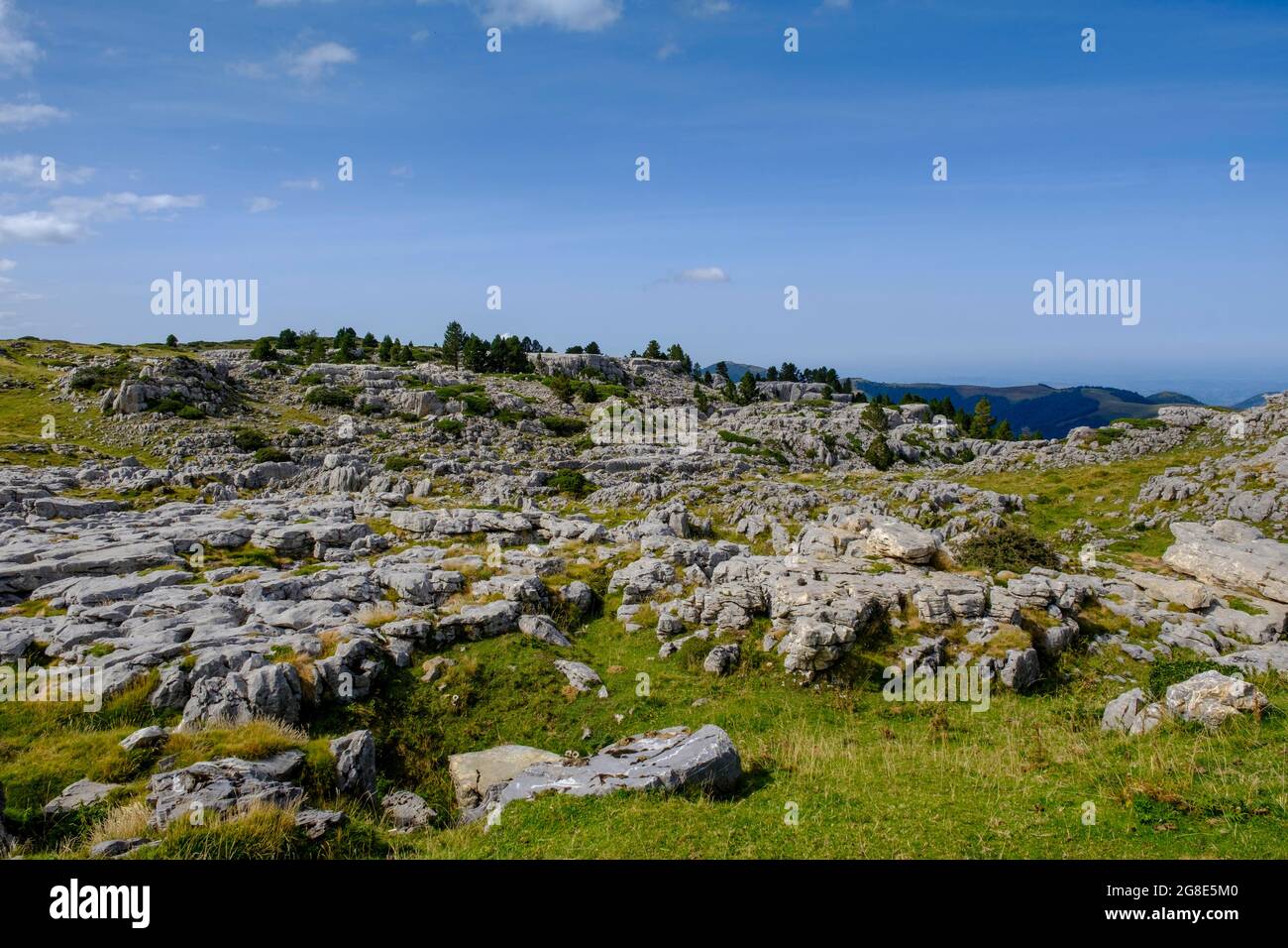 La Pierre Saint-Martin, Zentralpyrenäen, Departement Pyrenees-Atlantiques. Region Nouvelle-Aquitaine, Pays Basque, Baskenland, Frankreich Stockfoto