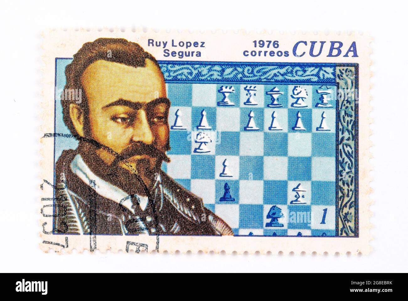 Alte kubanische Briefmarken Stockfoto