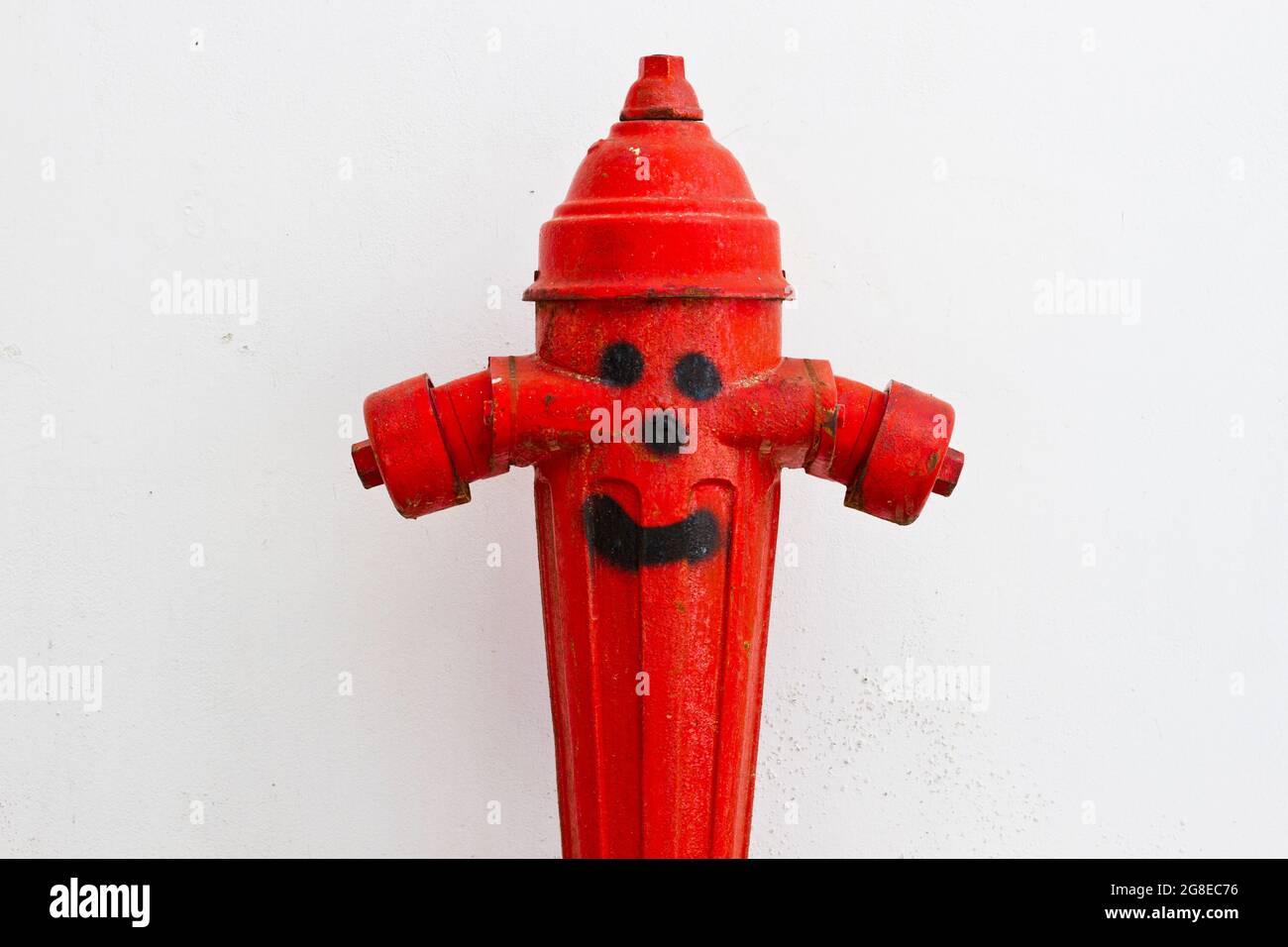 Ein freundlicher Hydrant auf Kreta, Griechenland Stockfoto