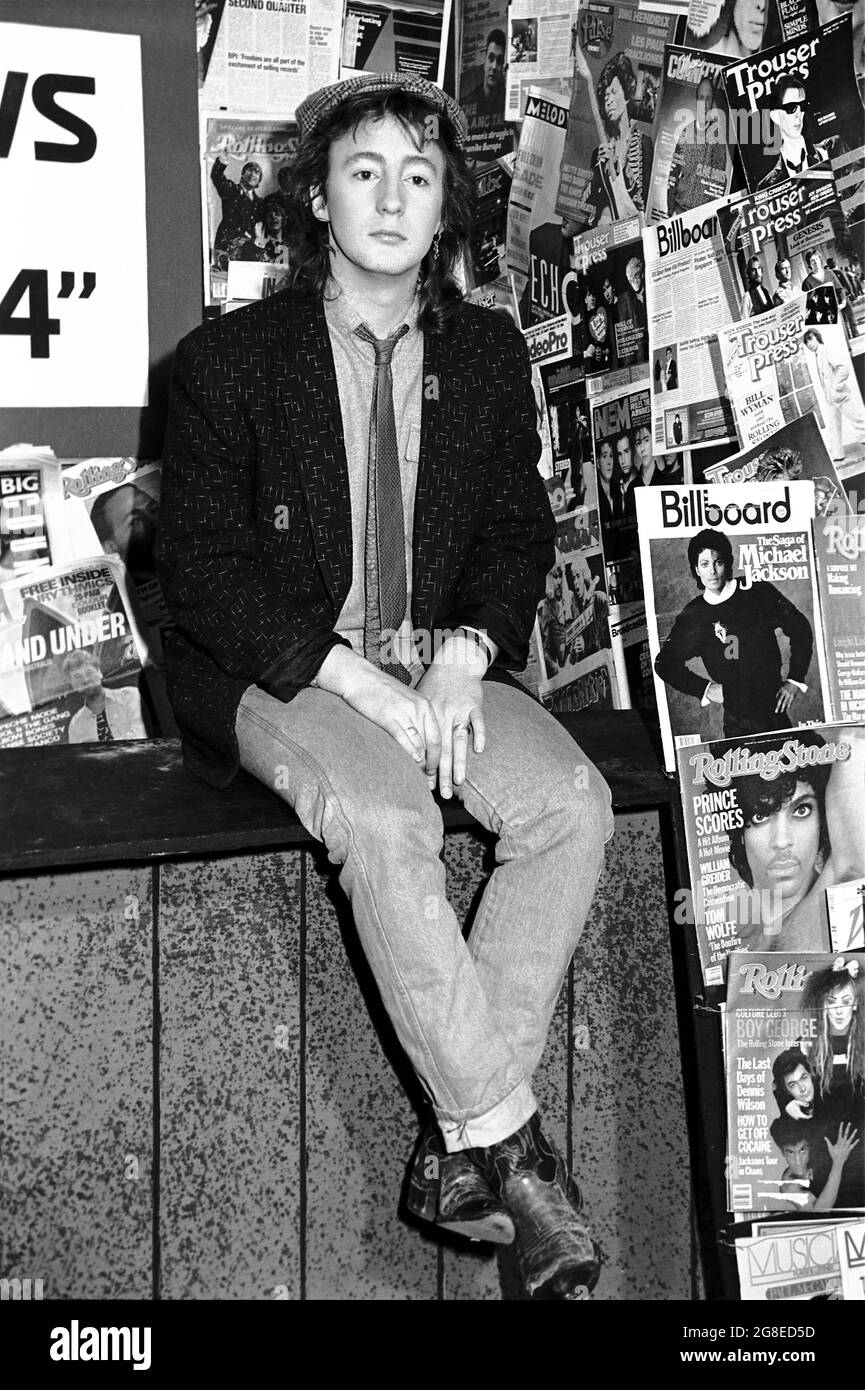 Julian Lennon am Set des TV-Special 'The Year That Rocked '84' Philadelphia, PA. Dezember 1984. © mpi09/MediaPunch Stockfoto