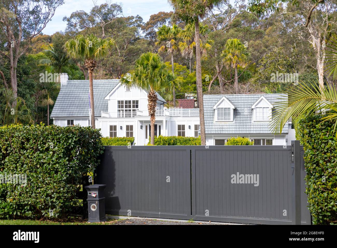 Freistehendes großes luxuriöses australisches Wohnhaus und Haus in