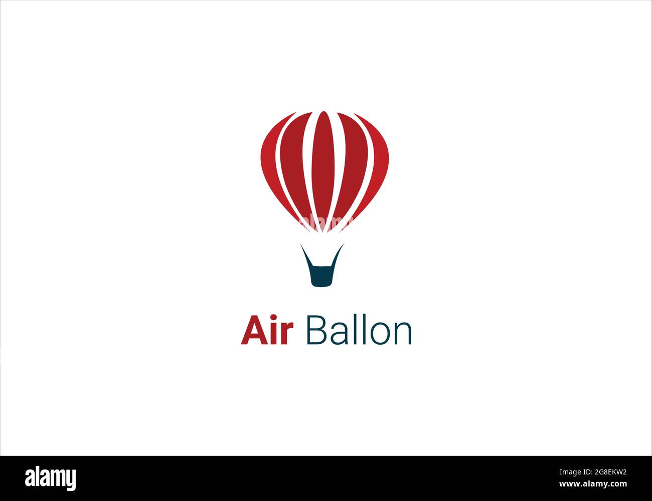 Design-Vorlage für das Logo des Luftballons Stock Vektor