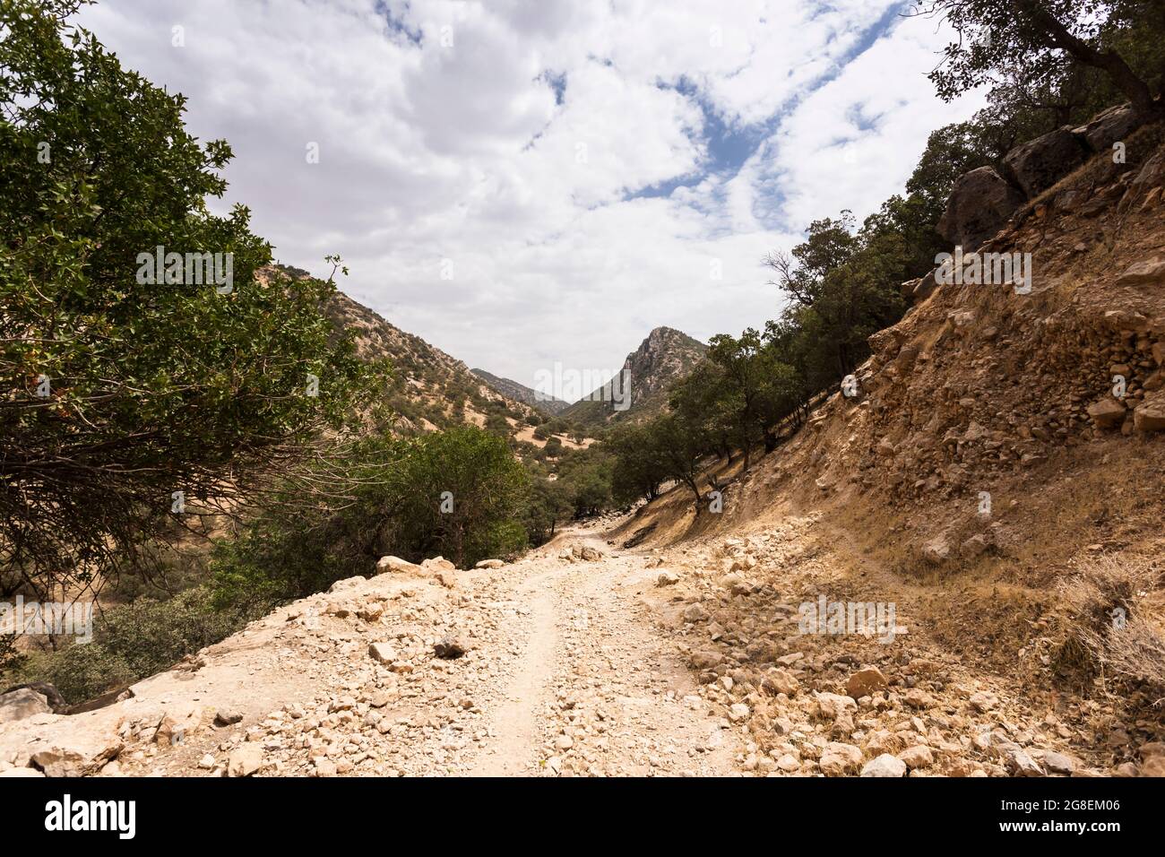Lokaler Bergpass am oberen Ast des Fahliyan-Tals, Zagros-Gebirge, Gach Darvazeh, Fars-Provinz, Iran, Persien, Westasien, Asien Stockfoto