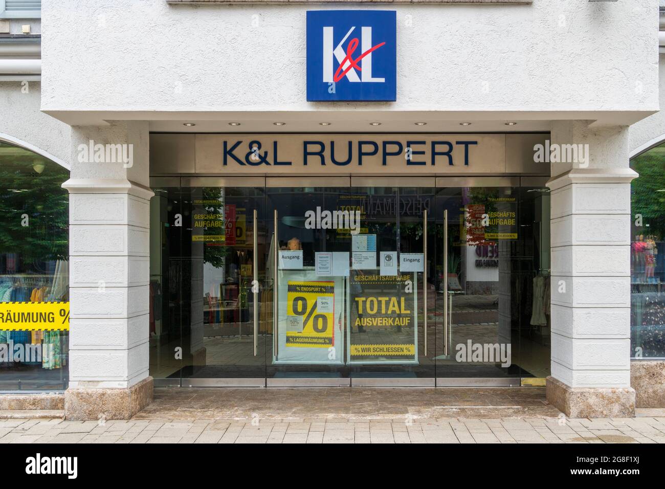 Filiale der Firma K&L Ruppert in Kempten Stockfoto