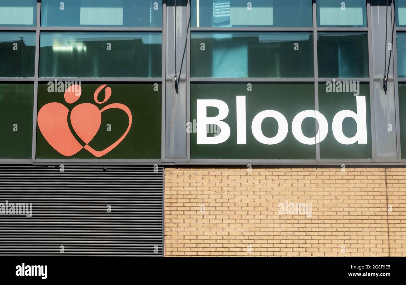 Das NHS Blood Donor Center im Stadtzentrum von Liverpool Stockfoto