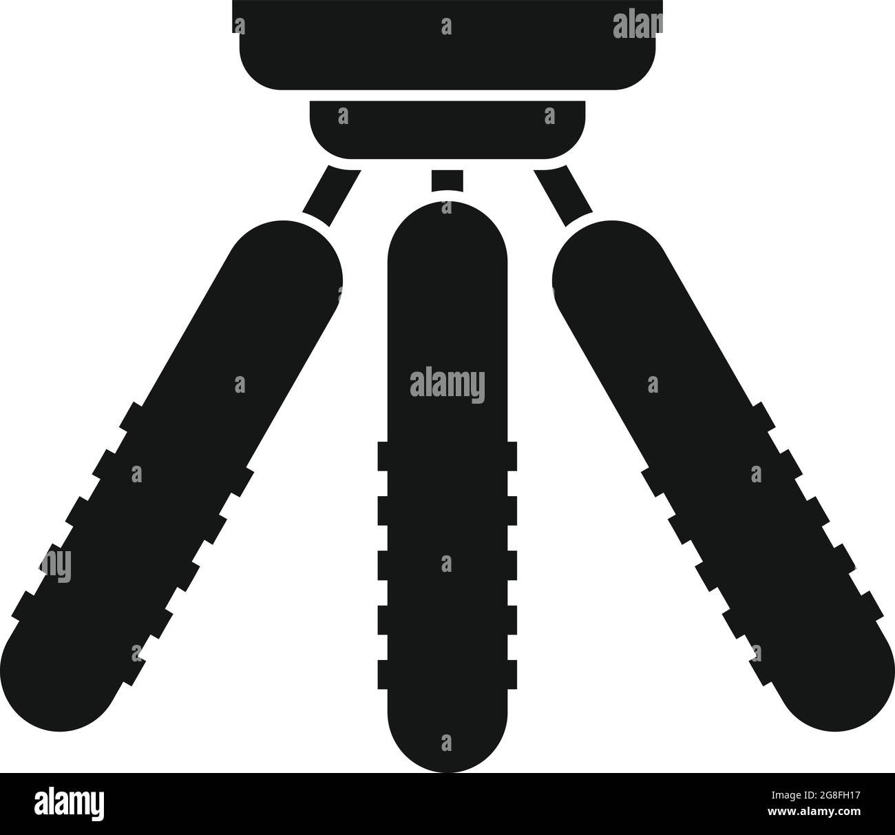 Kleines Stativsymbol einfacher Vektor. Mobiler Kameraständer. Smartphone- Filmstativ Stock-Vektorgrafik - Alamy