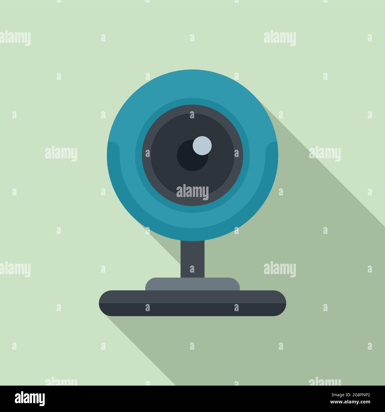 Gaming-Webcam Symbol flache Vektor. Video-Camcorder. Digitalfilm Stock Vektor