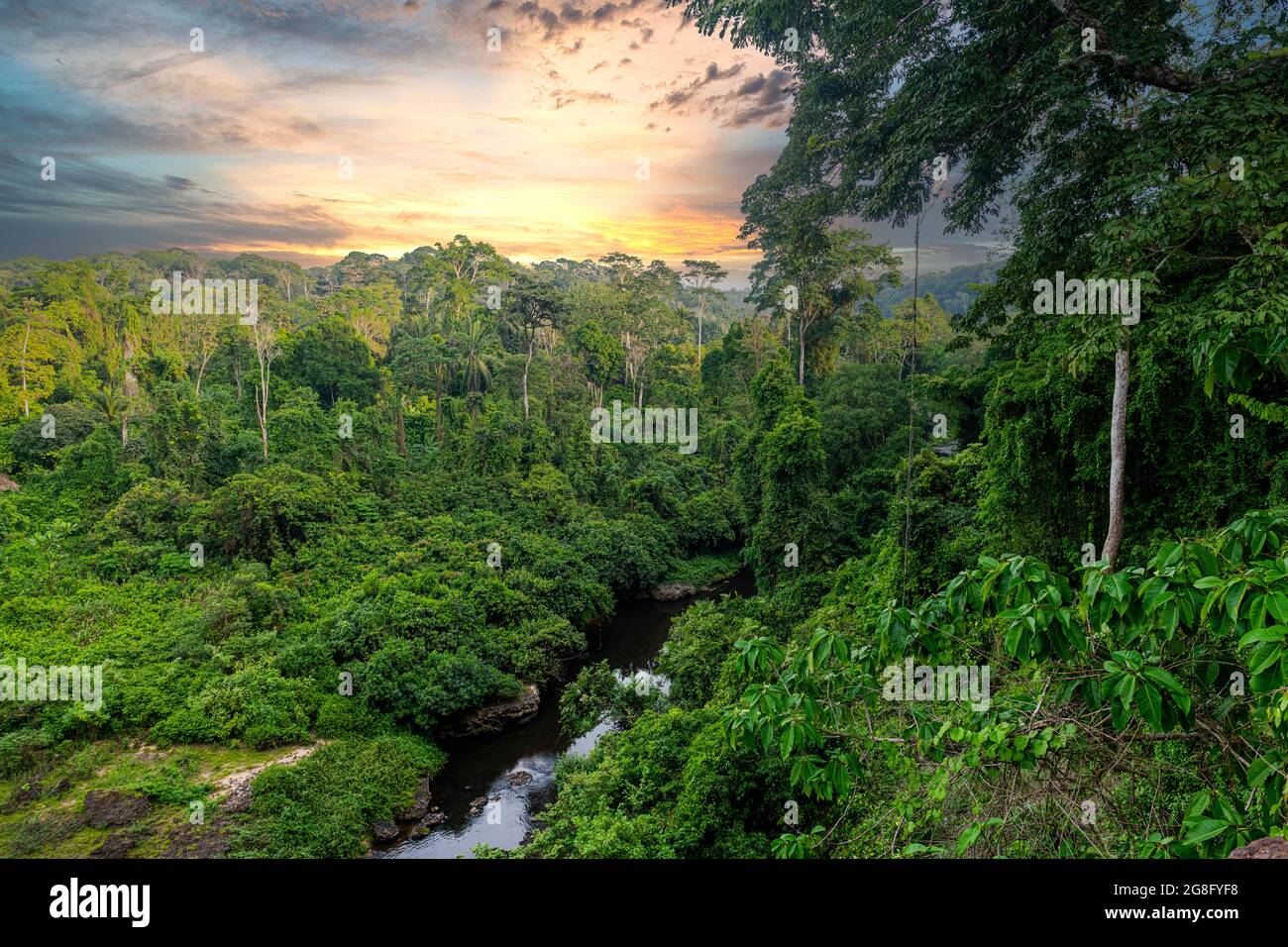 Agbokim-Wasserfall, Ikom, Nigeria, Westafrika, Afrika Stockfoto