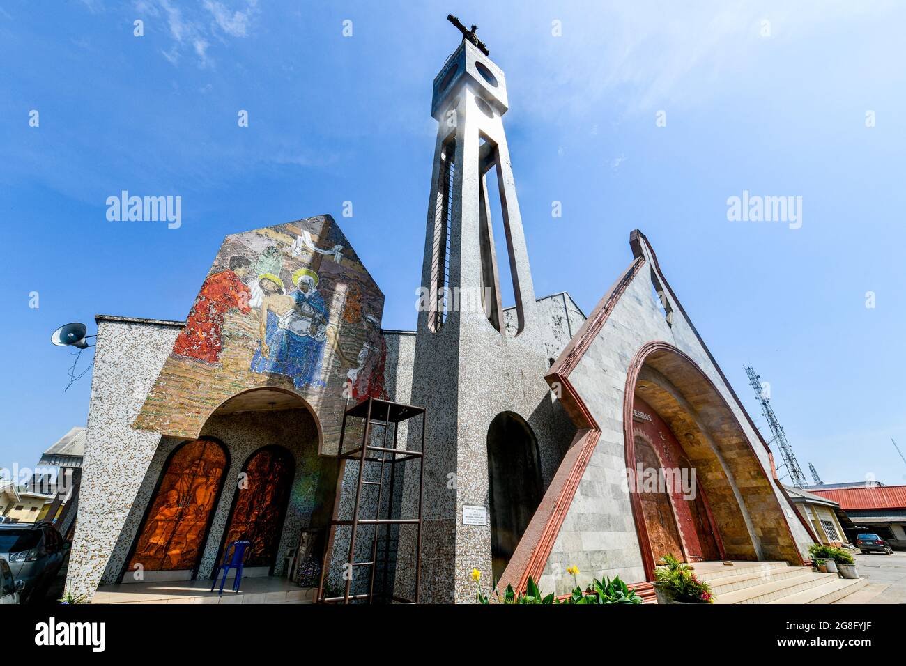 Holy Cross Cathedral, Benin City, Nigeria, Westafrika, Afrika Stockfoto