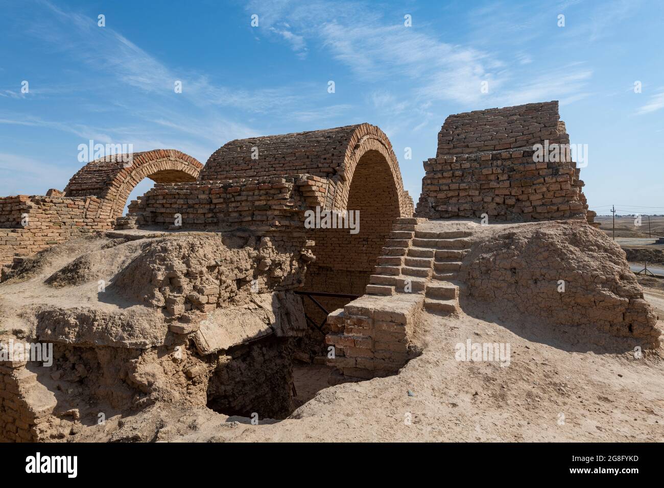 Altes Tor, alte assyrische Stadt Ashur (Assur), UNESCO-Weltkulturerbe, Irak, Naher Osten Stockfoto