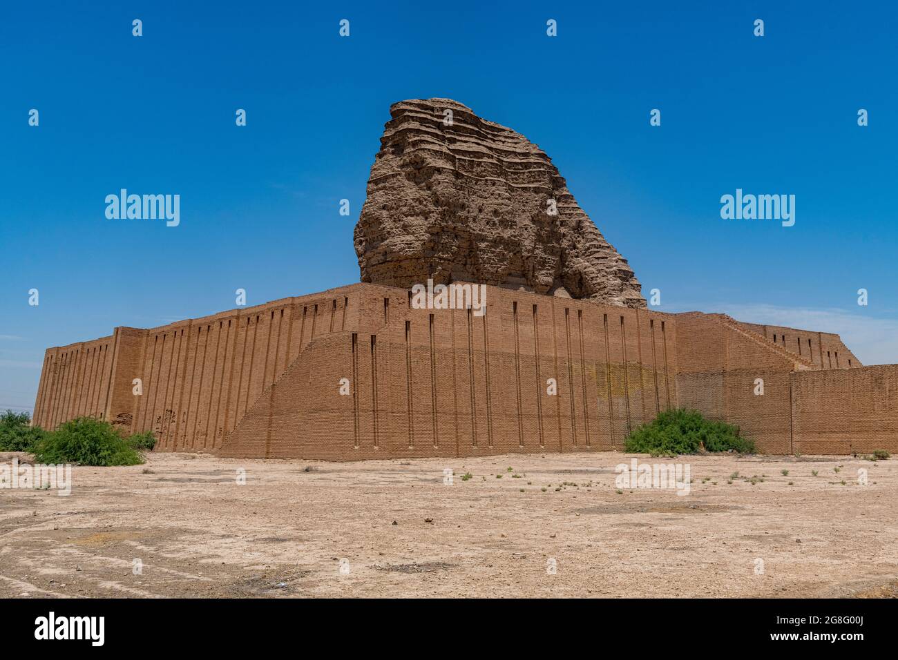 Ziggurat von Dur-Kurigalzu, Irak, Naher Osten Stockfoto