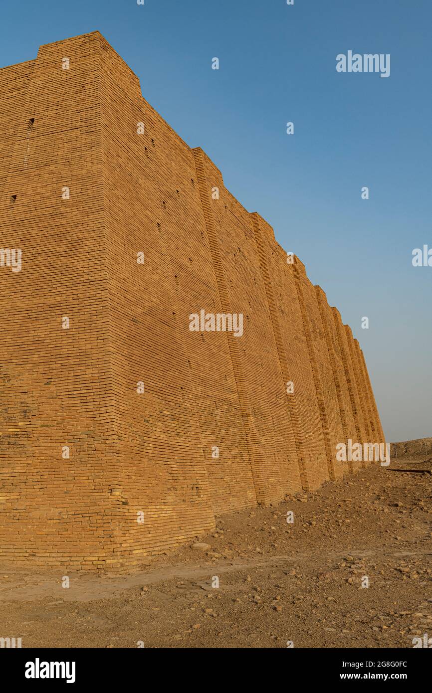 Ziggurat, alte Stadt Ur, der Ahwar des Südiraks, UNESCO-Weltkulturerbe, Irak, Naher Osten Stockfoto