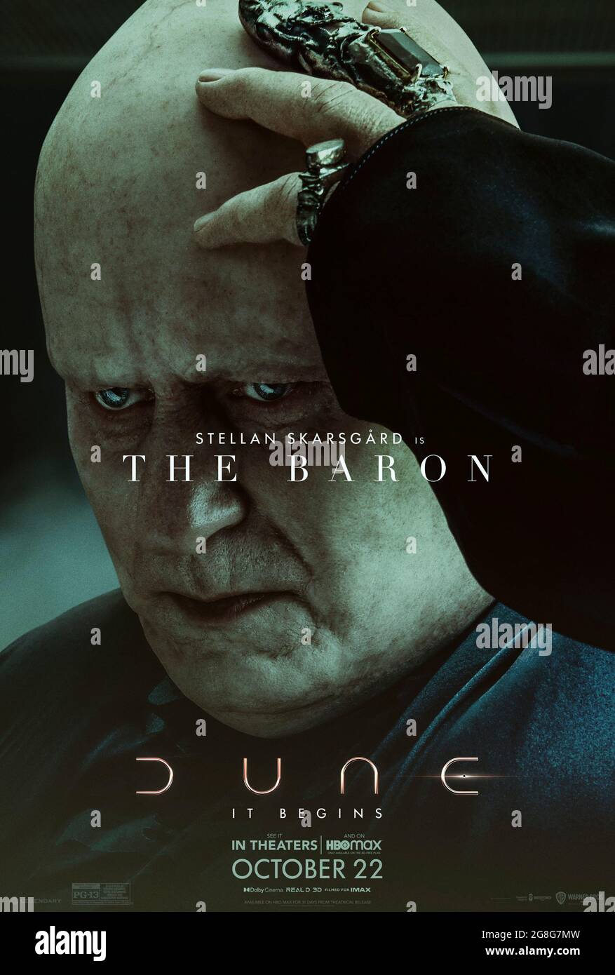 Dune 2021 Unter Der Regie Von Denis Villeneuve Und Mit Stellan Skarsgard Als Baron Vladimir Harkonnen Eine Grosse Leinwand Adaption Von Frank Herbert S Sci Fi Meisterwerk Uber Das Kommen Eines Prophezeiten Messias Der Die Fremen