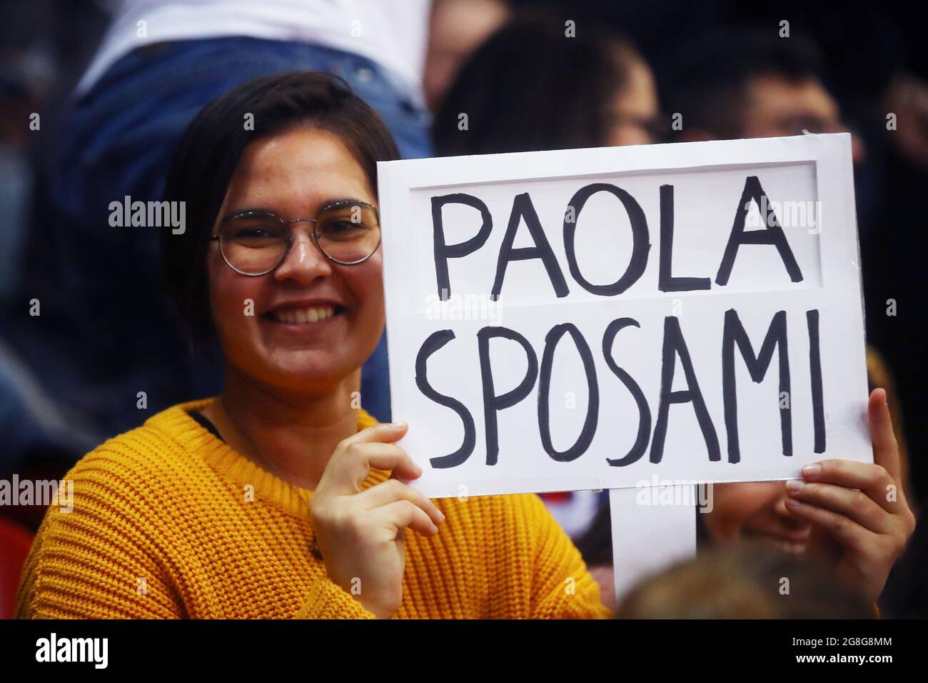 CARTELLO PER EGONU PAOLA (NOVARA)IGOR GORGONZOLA NOVARA - IMOCO VOLLEY CONEGLIANO FINALI SAMSUNG GALXY A COPPA ITALIA 2018-2019 PALLAVOLO VOLLEY COPPA ITALIA FEMMINILE 2018-2019 VERONA 03-02-2019 FOTO FILIPPO RUBIN Stockfoto