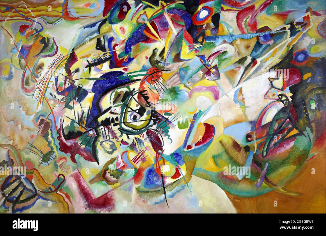 Kandinsky Malerei. 'Komposition VII' von Wassily Kandinsky (1866-1944), Öl auf Leinwand, 1913 Stockfoto