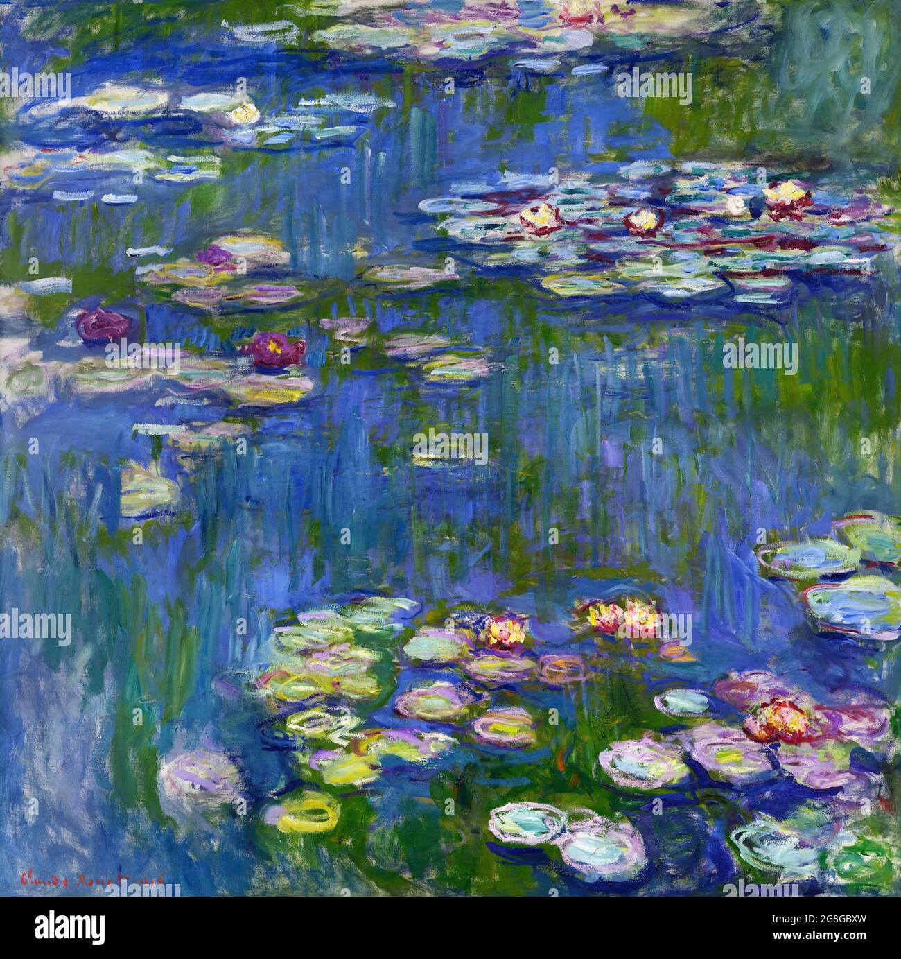 Seerosen von Claude Monet (1840-1926), Öl auf Leinwand, 1916 Stockfoto