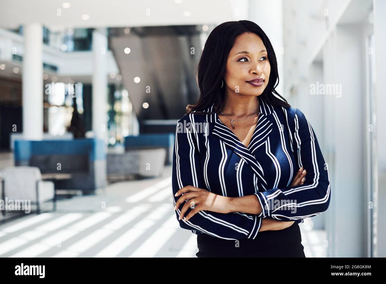 Ihr Geist ist auf ihre Ziele eingestellt Stockfoto