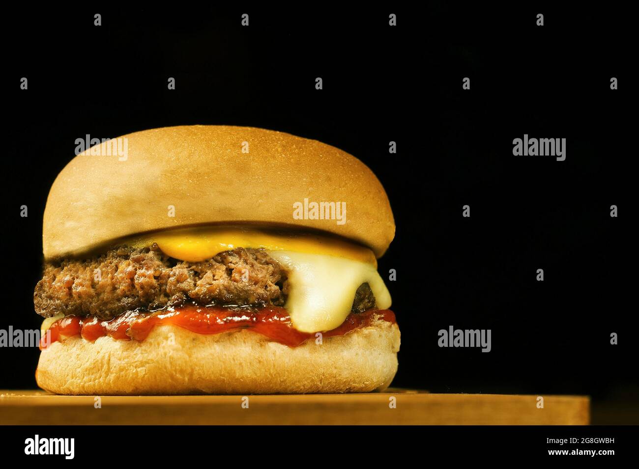 Fast Food (Pizza Burger Pommes usw.) Stockfoto