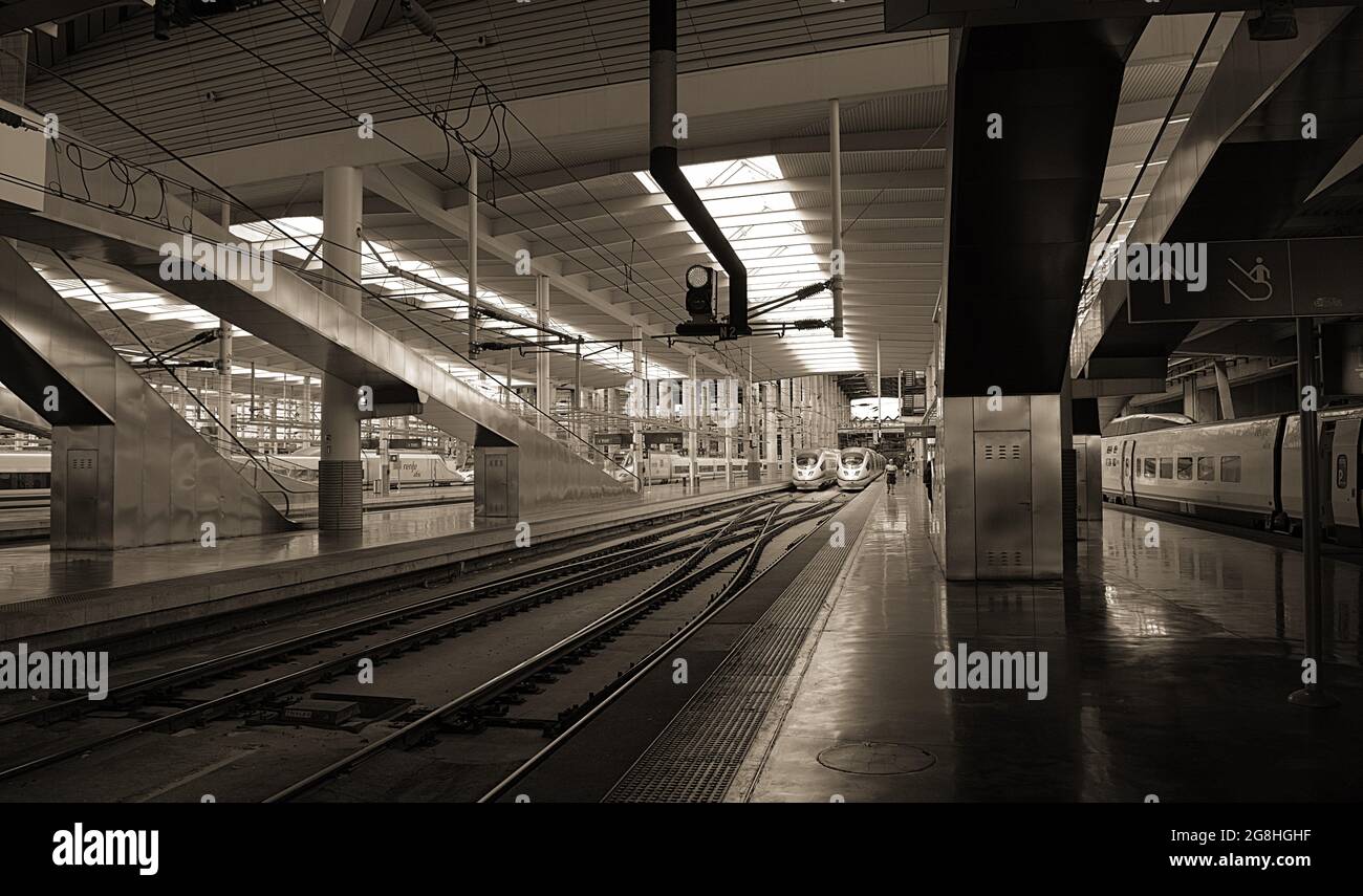 Atocha Bahnhof in Madrid Stockfoto