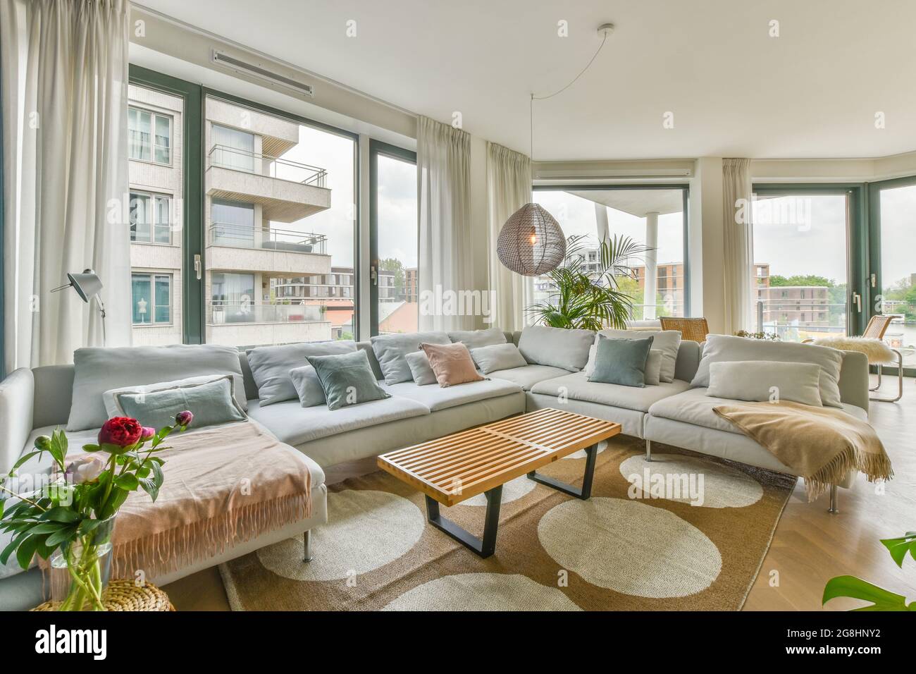 Luxus und schöne Wohnzimmer Innenarchitektur Stockfoto