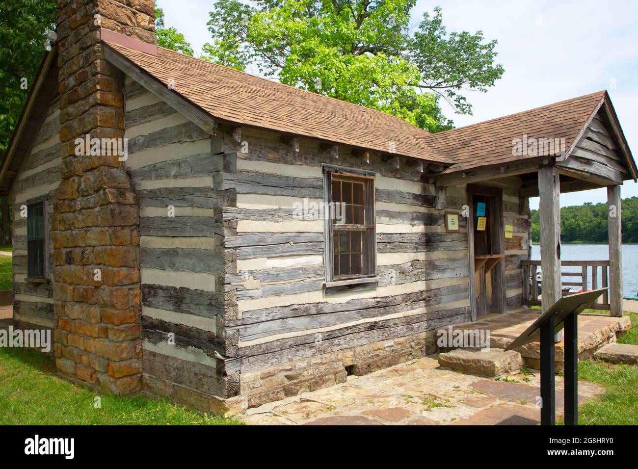 CCC Ranger Cabin, Lincoln State Park, Indiana Stockfoto