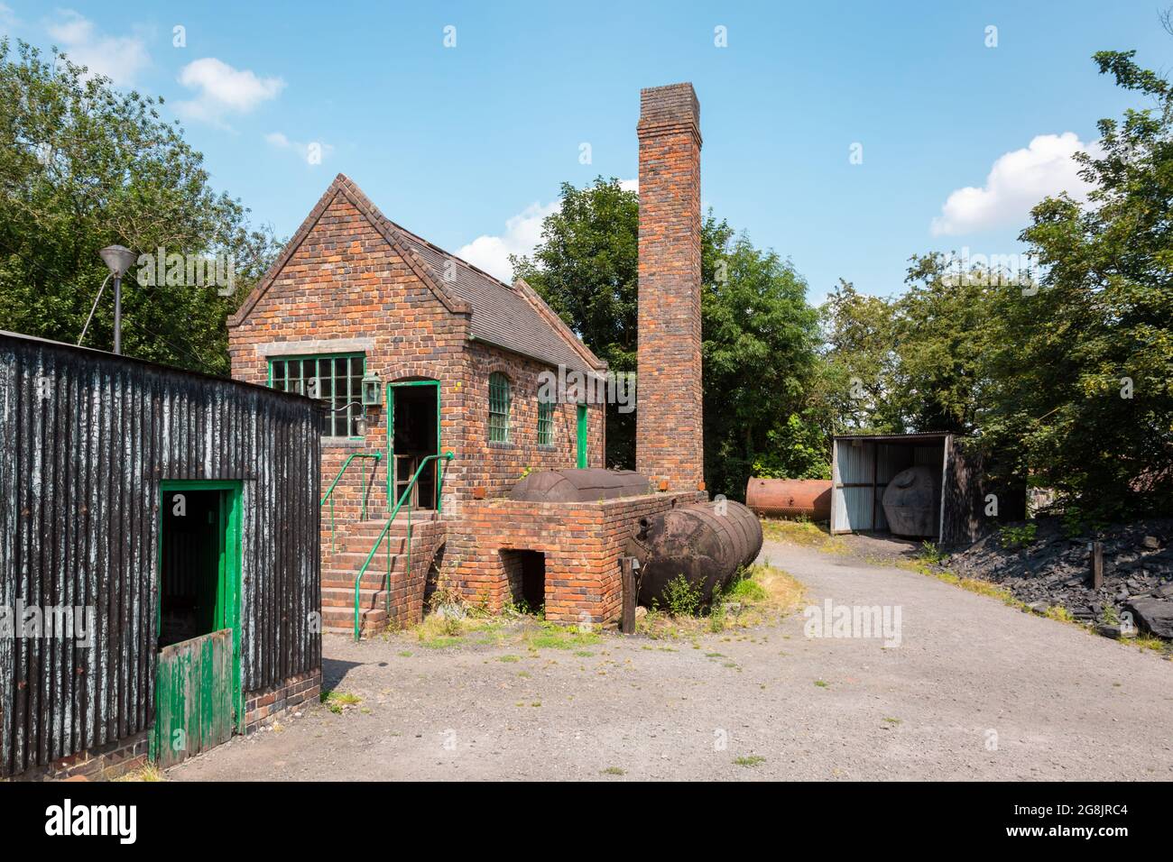 Gebäude des industriellen Erbes, Black Country Living Museum, Dudley, Großbritannien Stockfoto