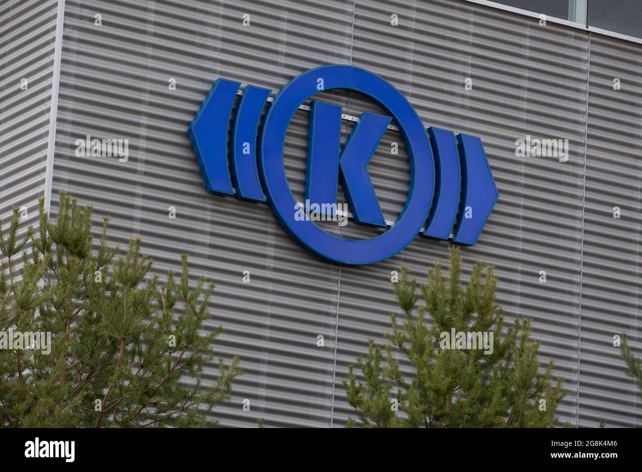 Der Hauptsitz von Knorr Bremse in München. Knorr-Bremse ist ein deutsches Unternehmen, welches weltweit führende Hersteller von Bremssystemen für Schiene- und Nutzfahrzeuge ist. 2018 ging das Unternehmen an die Börse und ist aktuell im MDAX gelistet. (Foto: Alexander Pohl/Sipa USA) Quelle: SIPA USA/Alamy Live News Stockfoto