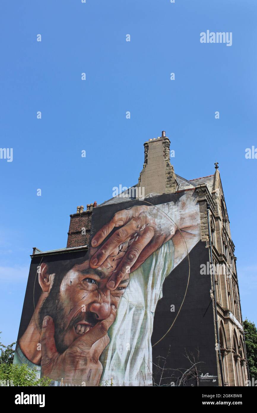 Urban Mural Liverpool Stockfoto