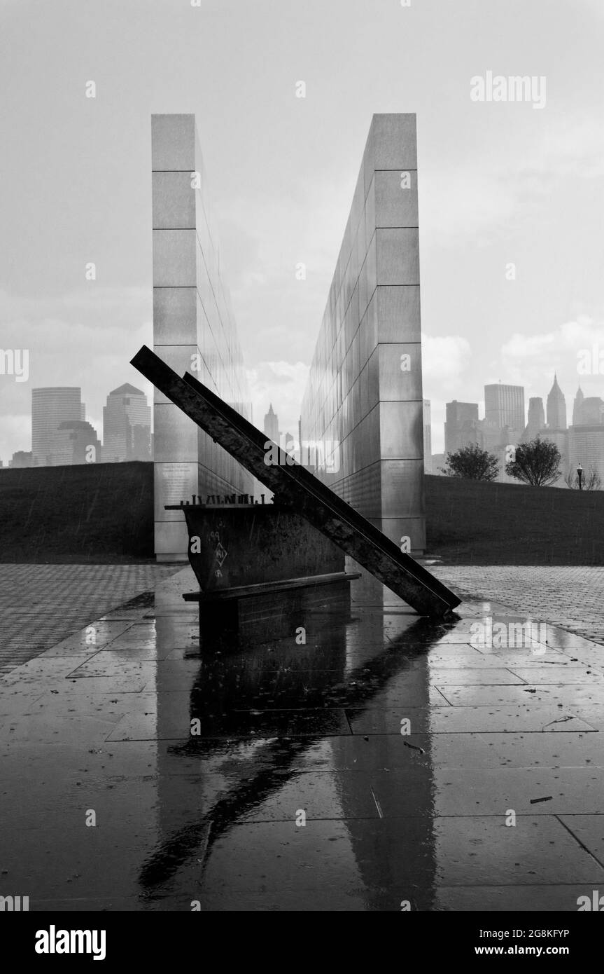 Empty Sky 9/11 Memorial im Liberty State Park, Jersey City, NJ Stockfoto