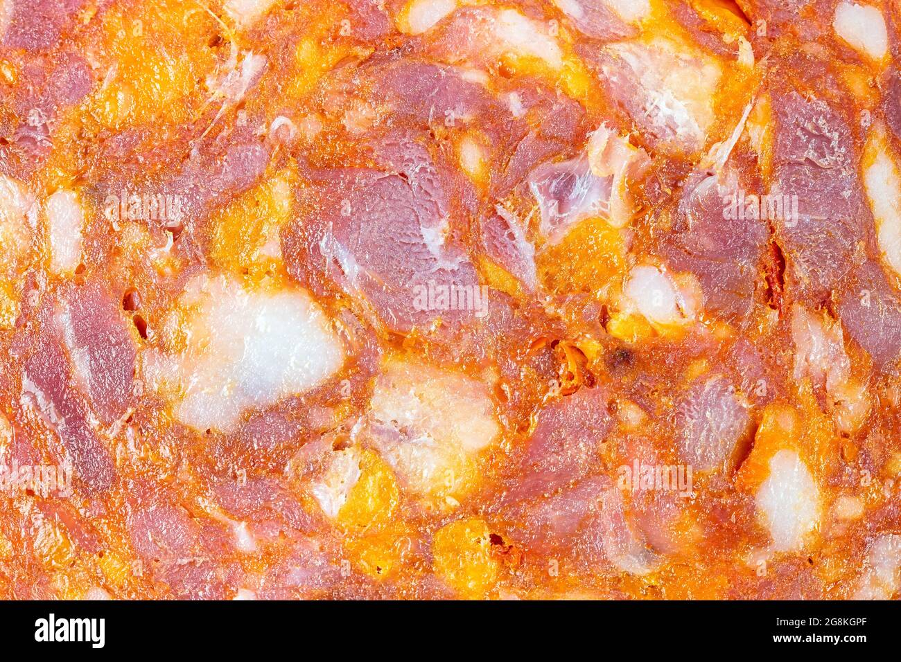 Klassische italienische Salami-Wurst Stockfoto