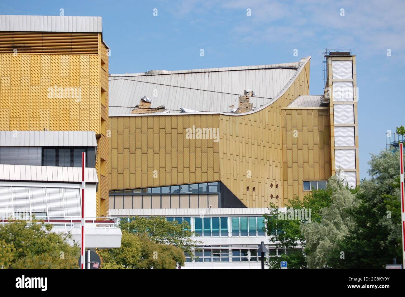 Berliner Philharmonie nach Brand im Mai 2008 Stockfoto