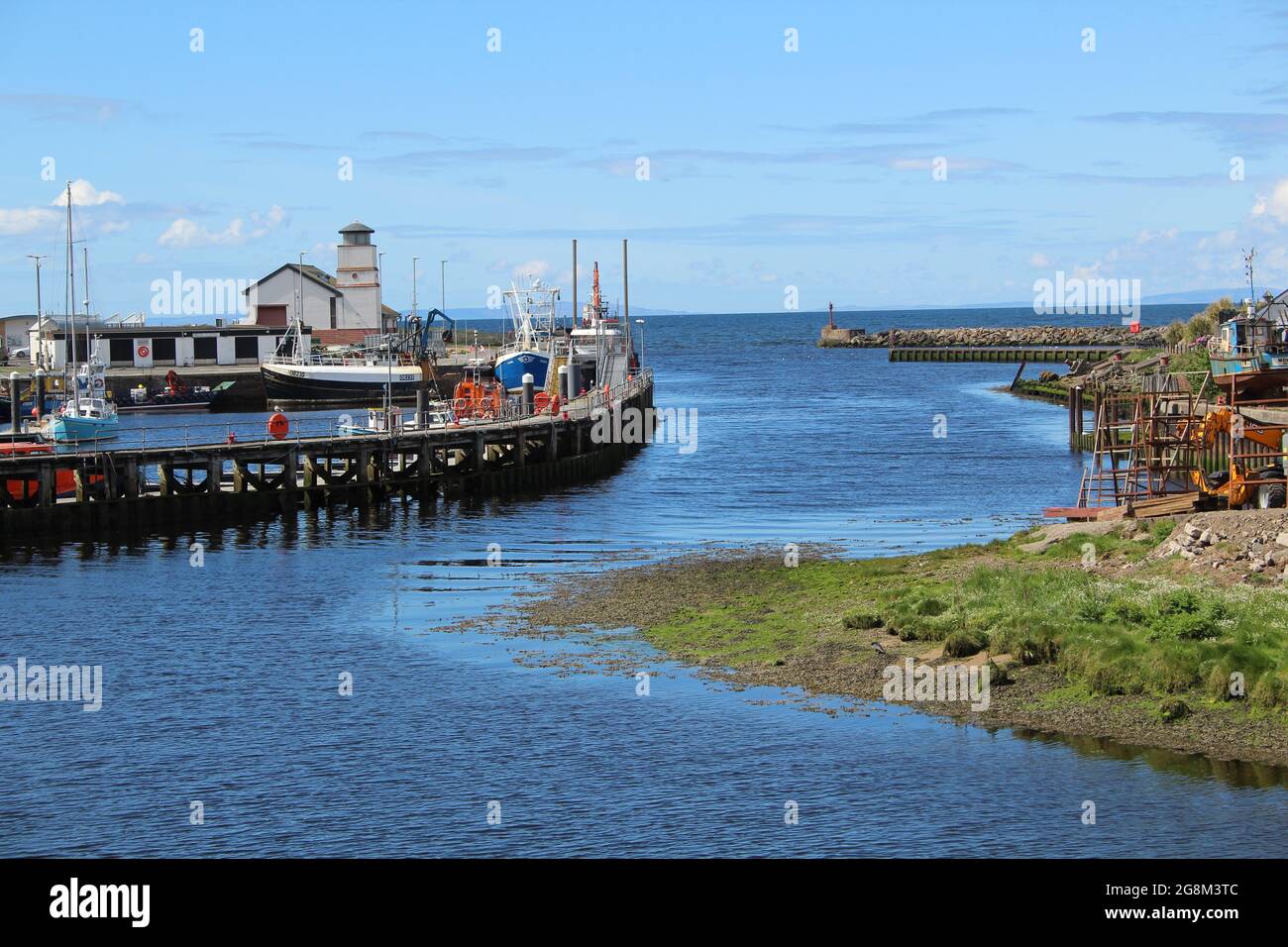 Girvan Harbour - South Ayrshire - Schottland Stockfoto