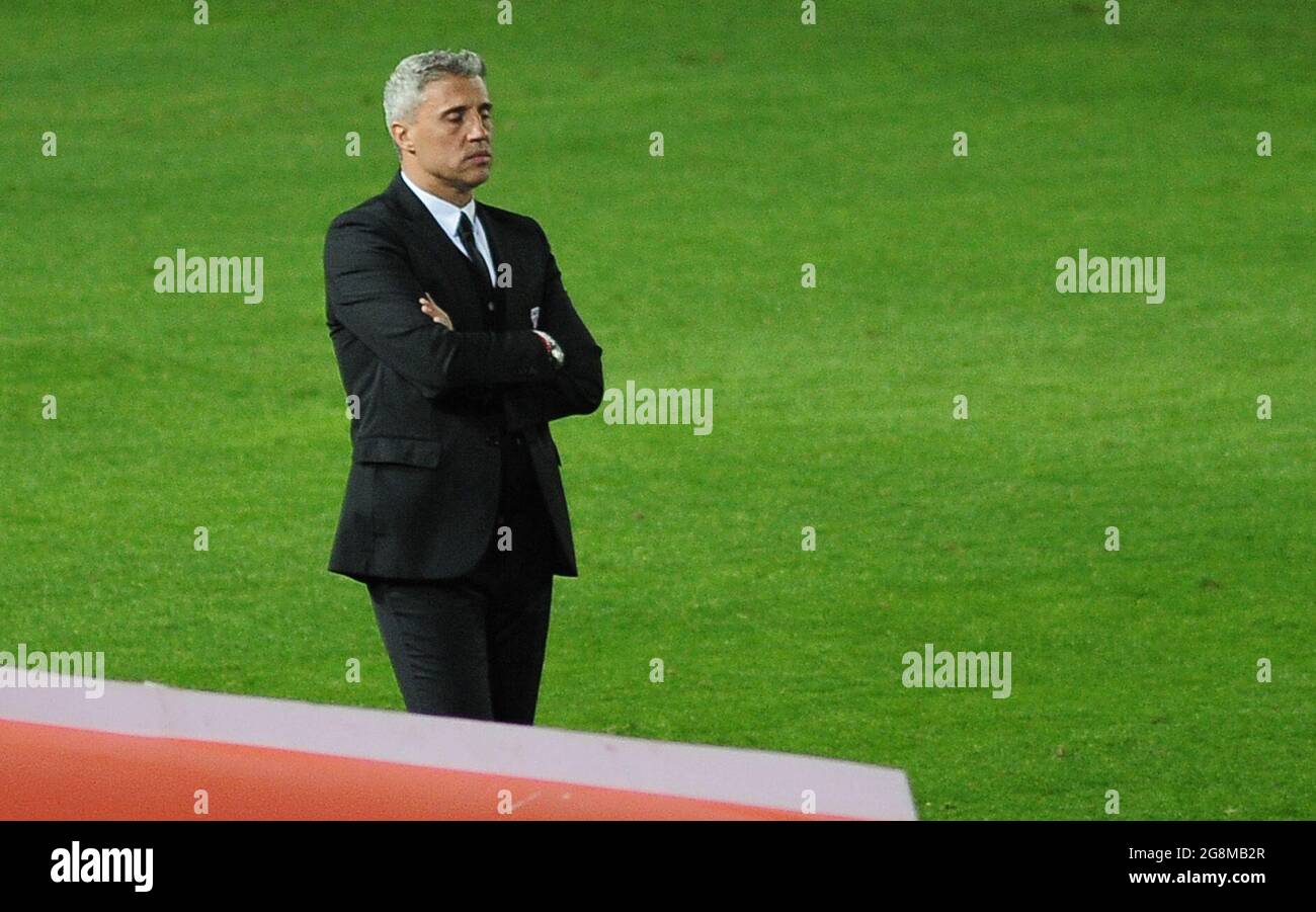 Buenos Aires, Argentinien. Juli 2021. Trainer Hernán Crespo von S&#xe3;o Paulo, während des Spiels zwischen Racing und S&#xe3;o Paulo, für die Libertadores 2021 Runde von 16, bei Estádio Presidente Perón Credit: Action Plus Sports/Alamy Live News Stockfoto