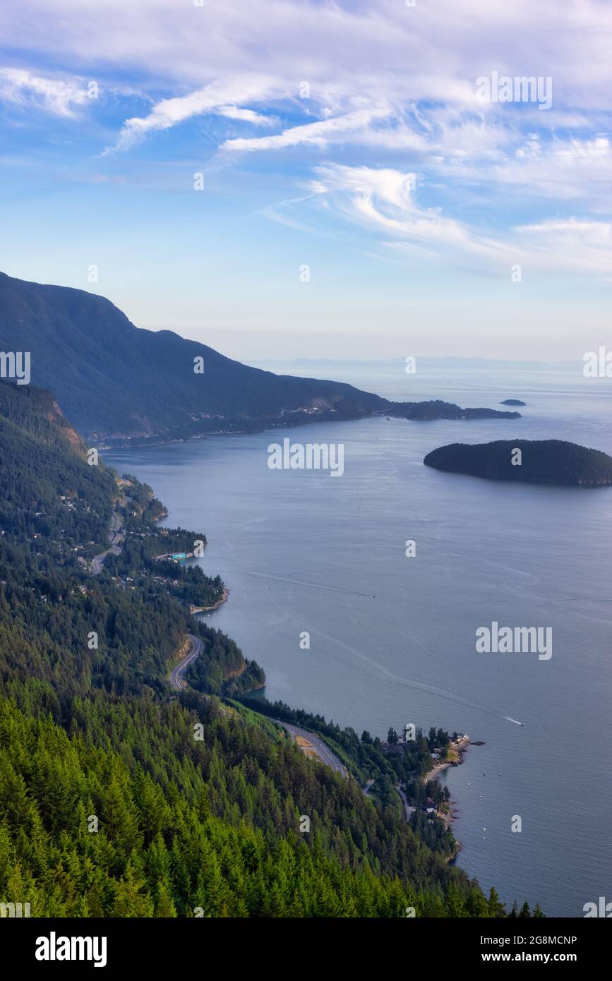Tunnel Bluffs Wanderung, in Howe Sound, nördlich von Vancouver, British Columbia, Kanada Stockfoto