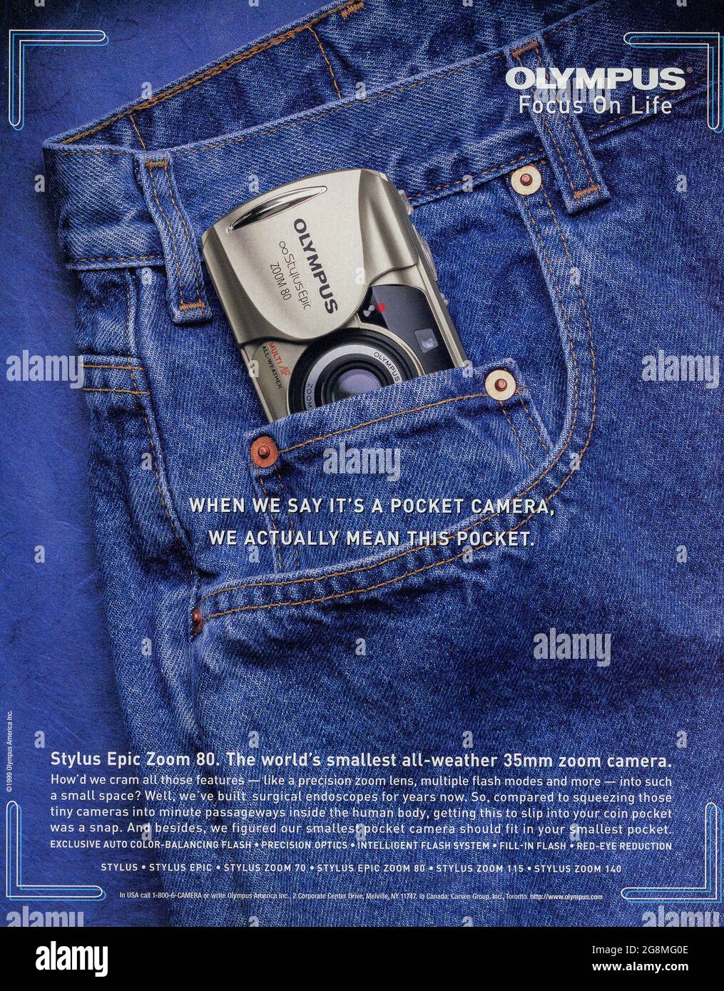 Ganzseitige Anzeige des Life Magazine, Ausgabe Frühjahr 2000, USA Stockfoto