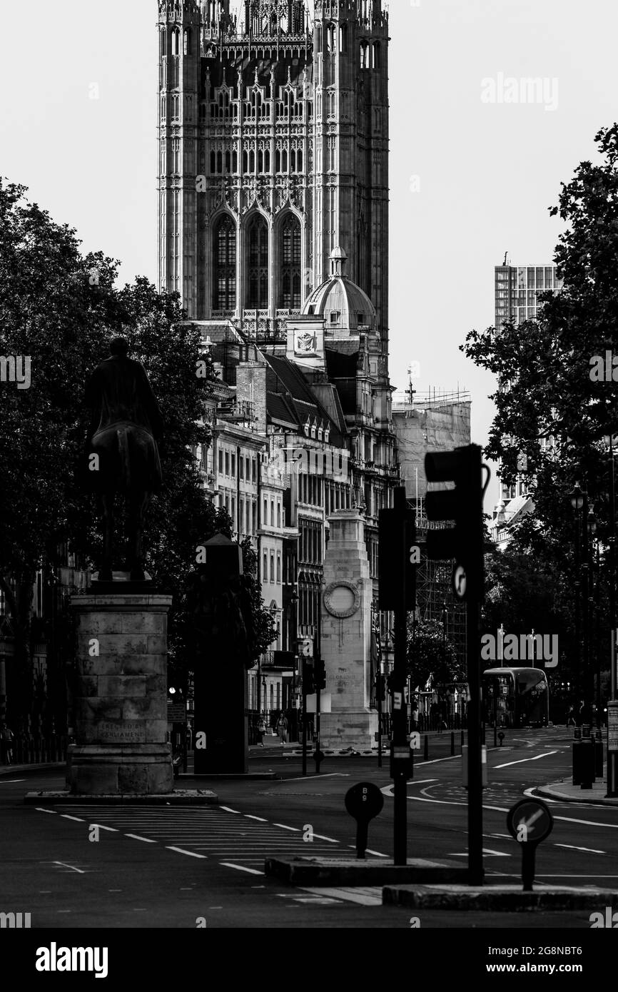 London entlang der Themse Stockfoto