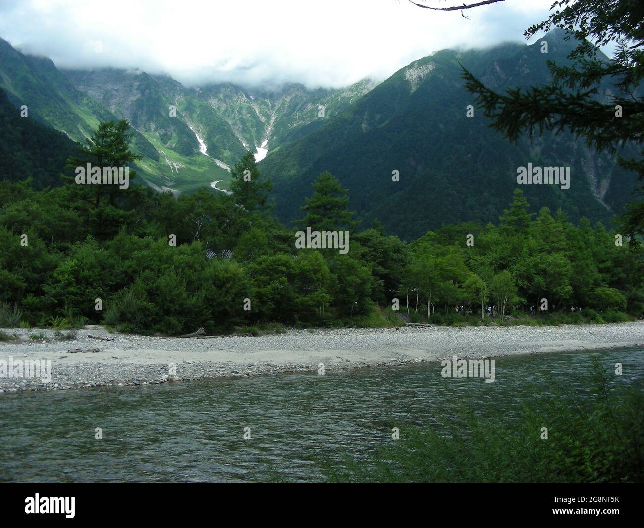 Azusa River - Kamikochi Stockfoto