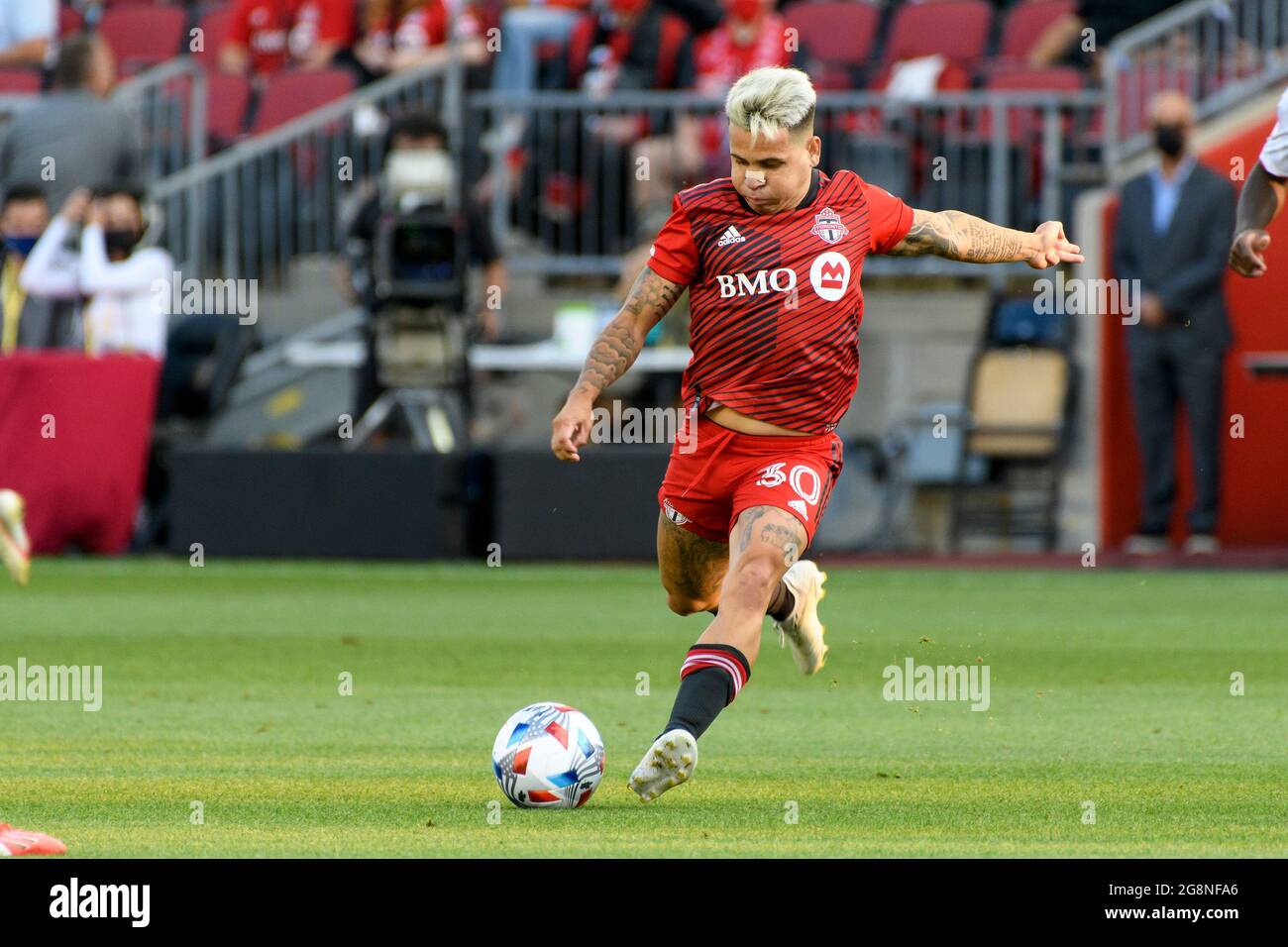 Toronto Kanada Juli 2021 Yeferson Soteldo 30 In Aktion Wahrend Der Major League Soccer Zwischen Toronto Und Ny Red Bulls Auf Dem Bmo Feld Endstand Toronto 1 1 Ny Red Bulls Kredit Sopa Images Limited Alamy