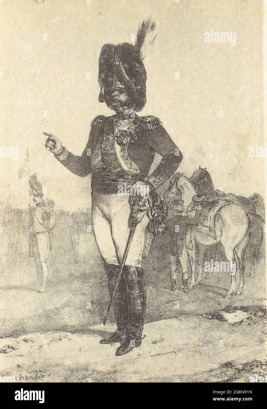 général Commandant les Grenadiers à pied de la Garde Impériale, Premier Empire Stockfoto