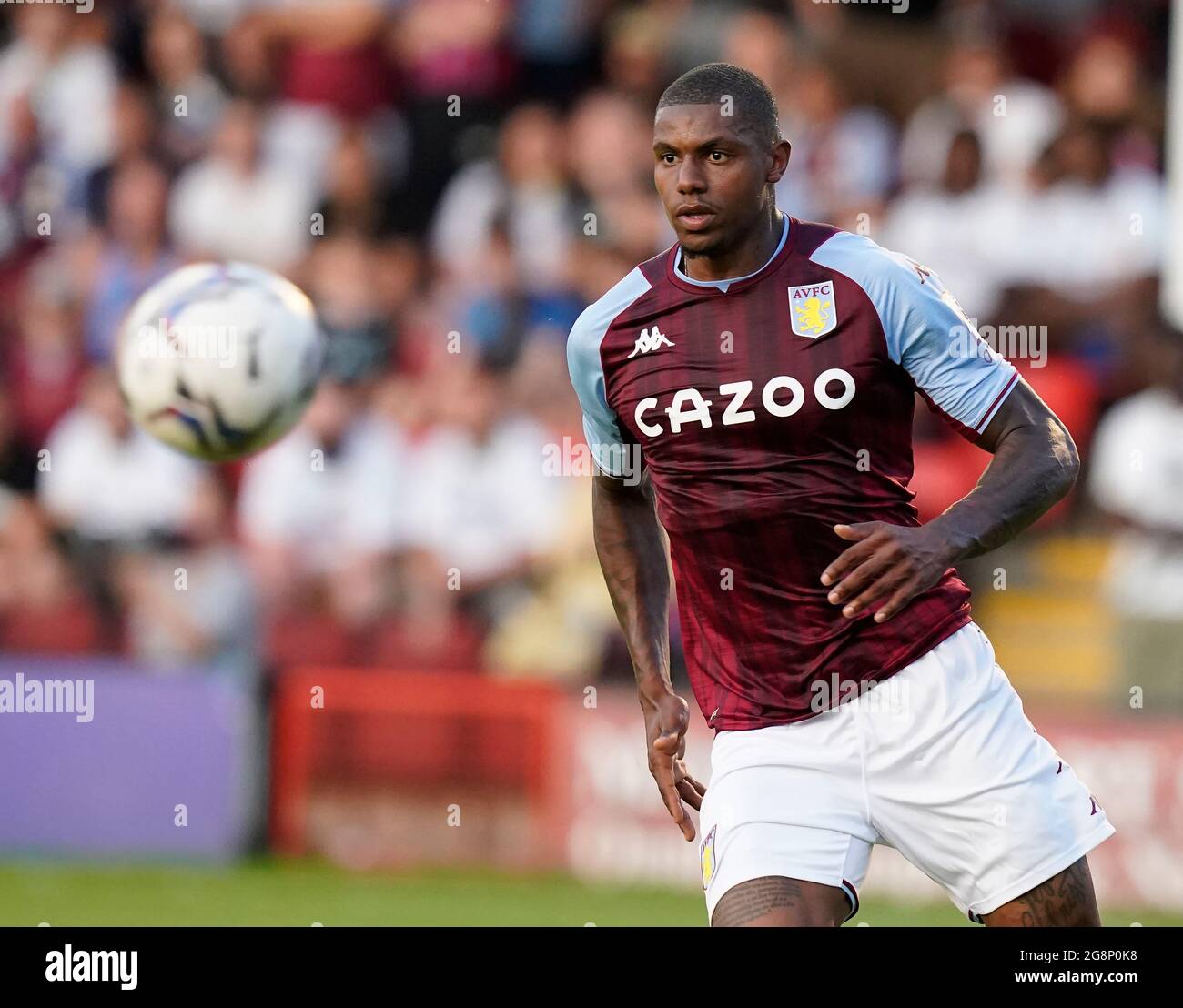 Walsall, England, 21. Juli 2021. Wesley von Aston Villa während des Vorsaison-Freundschaftsspiel im Banks's Stadium, Walsall. Bildnachweis sollte lauten: Andrew Yates / Sportimage Stockfoto