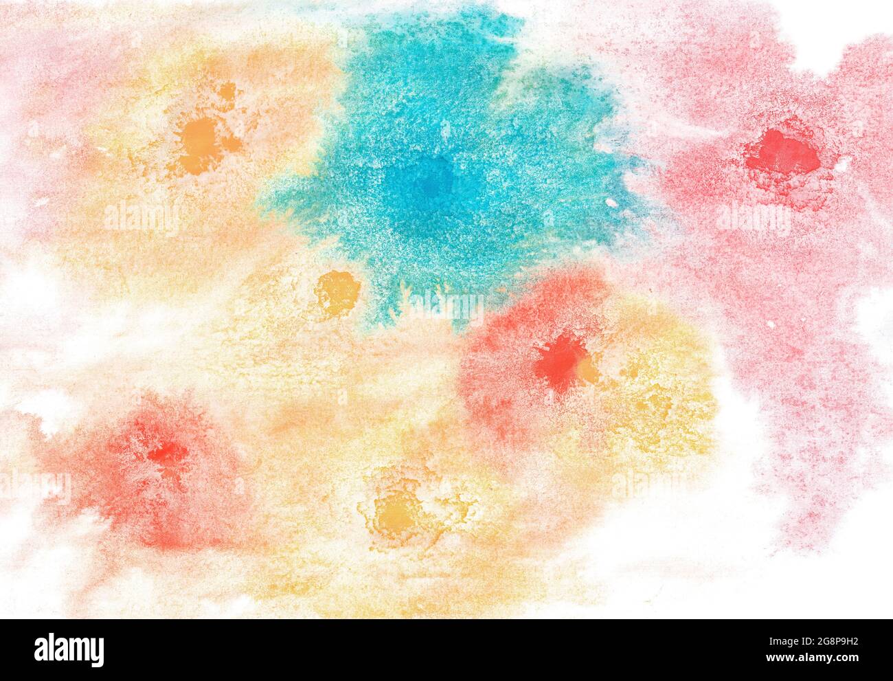 Farbe Aquarell Hintergrund Mit Rot Rosa Blau Und Gelb Farbe Illustration Fur Poster Hintergrunde Und Kreatives Design Abbildung Der Lagerfarbe Stockfotografie Alamy