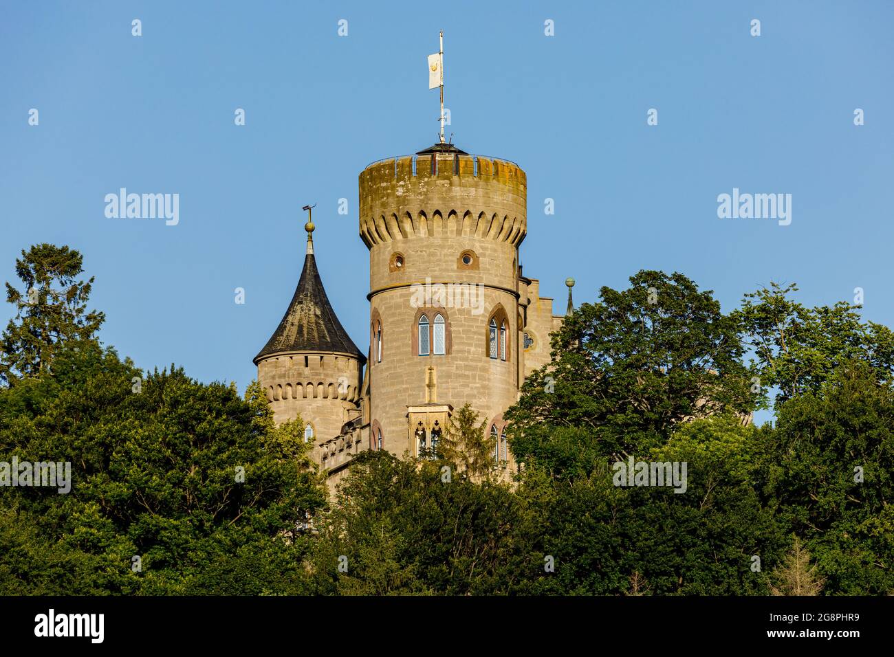 Schloss Landsberg bei Meiningen in Thüringen Stockfoto
